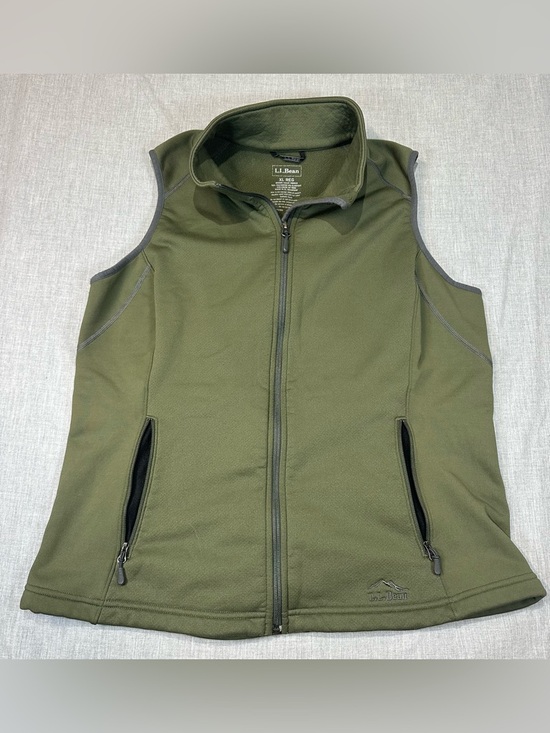 L.L. Bean Jackets & Blazers - L.L. Bean Olive Zip-Up Active Vest